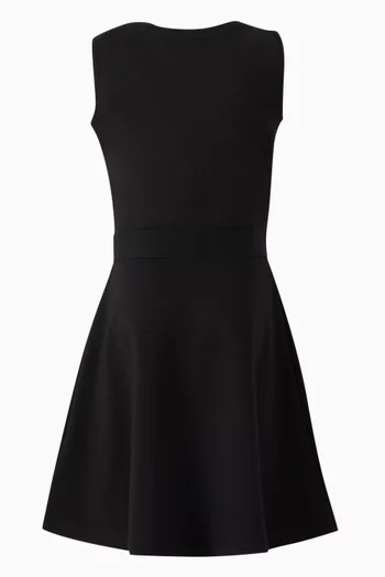 Flared A-line Dress in Viscose-blend