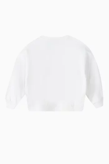 Loose Logo Sweatshirt in Cotton Terry