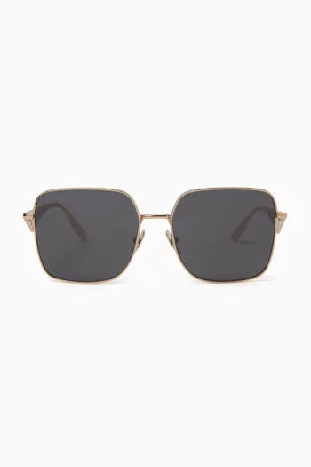 Lace Square Sunglasses in Metal