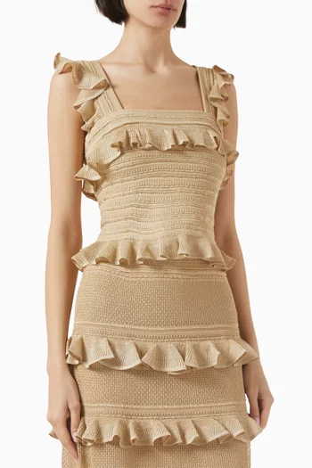 Illuminate Lace Frill Cami Top