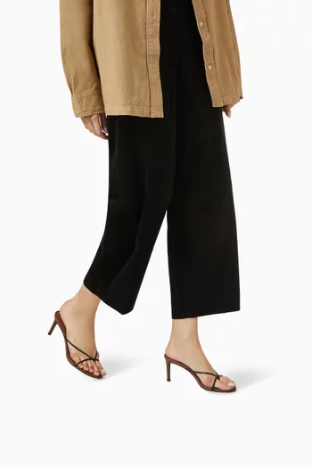 Jade 65 Mule Sandals in Leather