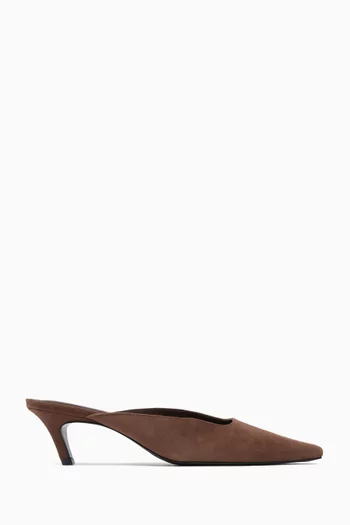 Logan 50 Mules in Suede