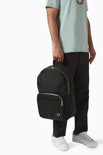 Textured Logo Backpack in Nylon