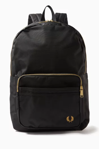 Textured Logo Backpack in Nylon