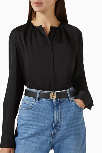 Double B Belt in Leather