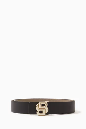 Double B Belt in Leather