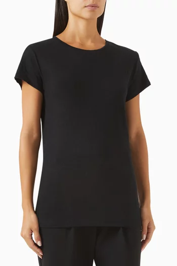 Evelina T-shirt in Linen-jersey