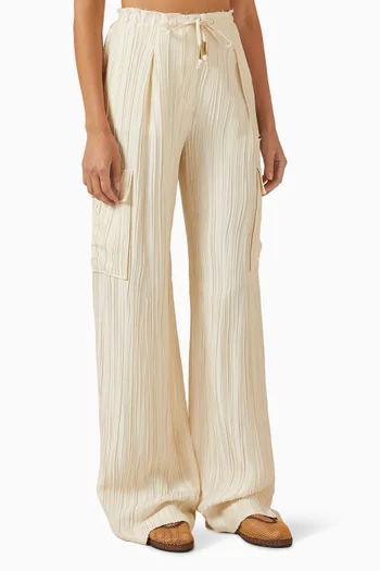 Paizzina Wide-leg Pants in Viscose Blend