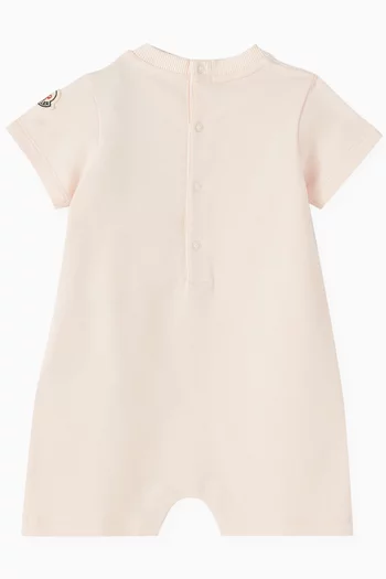 Logo Romper in Cotton