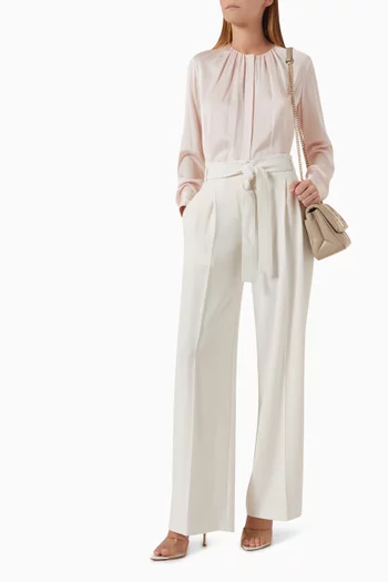Relaxed Pants in Japanese Crepe