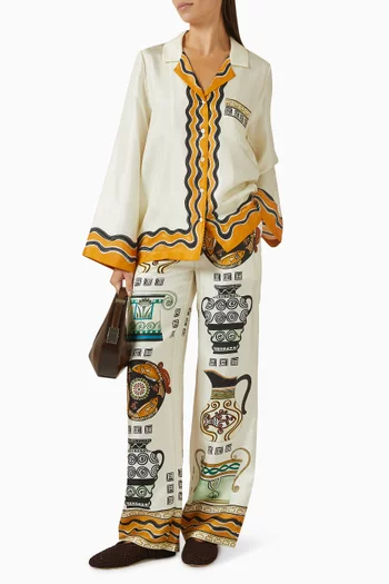 Canta Jar-print Blouse in Silk