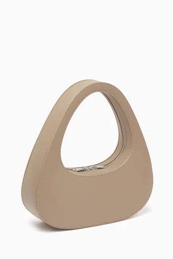 Small Baguette Swipe Bag in Leather