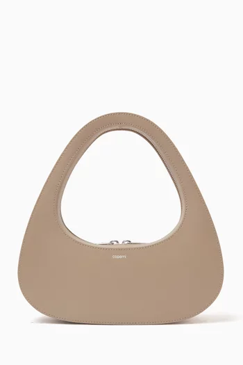 Small Baguette Swipe Bag in Leather