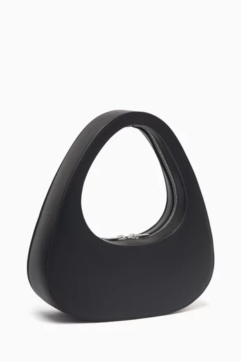 Small Baguette Swipe Bag in Leather