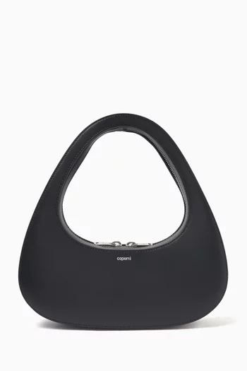 Small Baguette Swipe Bag in Leather