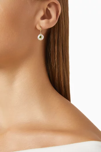 Eddie Diopside Pearl Single Earring in 9kt Gold