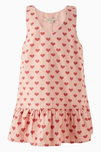 Heart Dress in Organic Cotton
