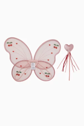 Fairy Wings & Wand Costume Set