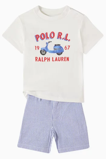 Striped Shorts in Cotton