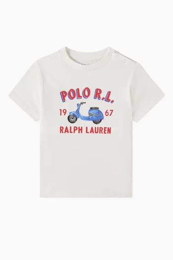 Graphic Logo T-shirt in Cotton