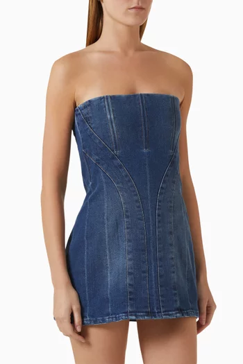 Bustier Top in Denim