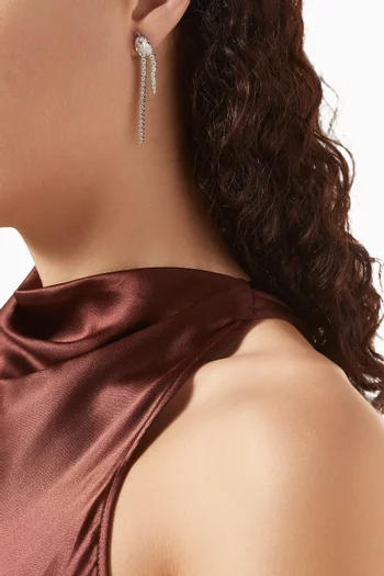 Python Diamond Single Earring in 9kt White Gold