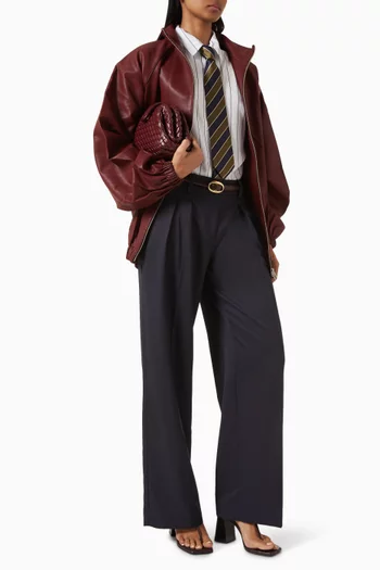 Daytona Pleated Pants in Woven-fabric