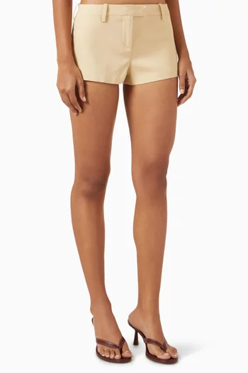 Roma Mini Shorts in Wool-blend
