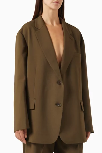 Bea Oversized Blazer in Suiting Fabric
