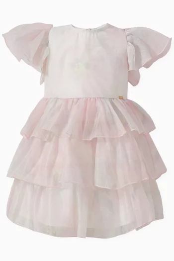 فستان واسع مزيج فيسكوز