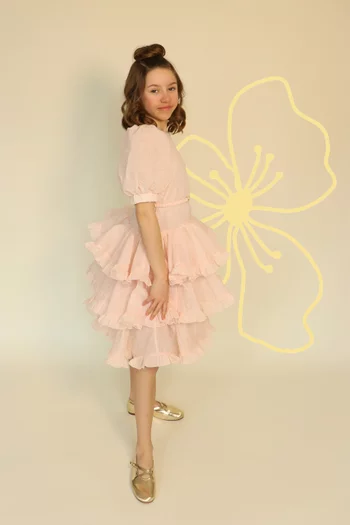 Ruffle Flared Dress