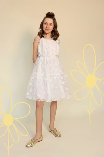 Embroidered Sheath Dress