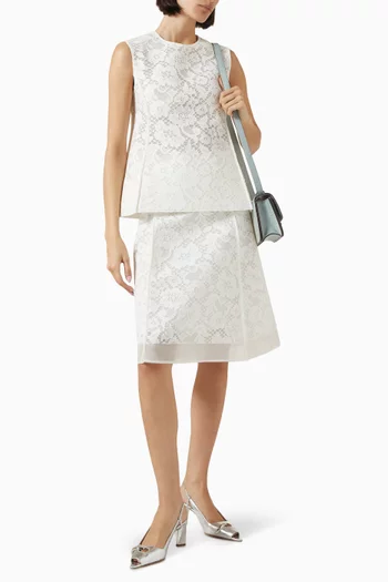 Corded Top in Cotton-lace