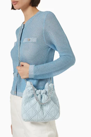Mini Fleming Hobo Bag in Denim