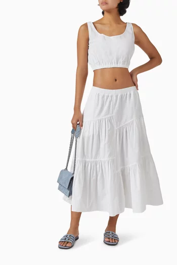 Bonded Top in Cotton Poplin
