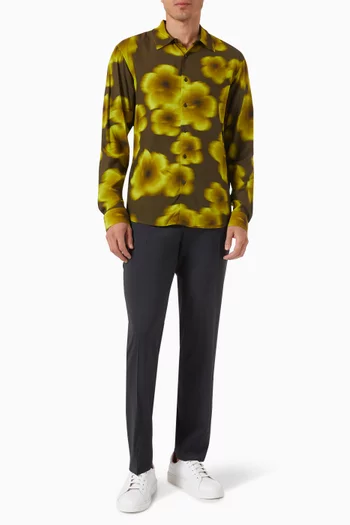 Hawaiian Flowers Shirt in Viscose