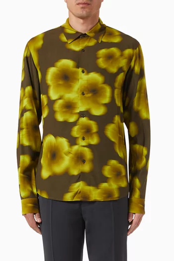 Hawaiian Flowers Shirt in Viscose