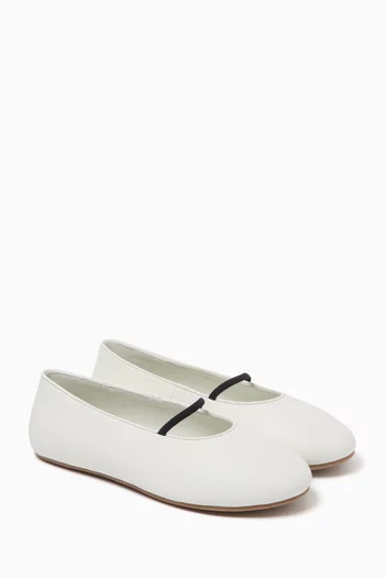 Daphne Ballerinas in Leather