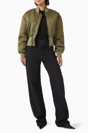 Bomber Jacket in Recycled Nylon