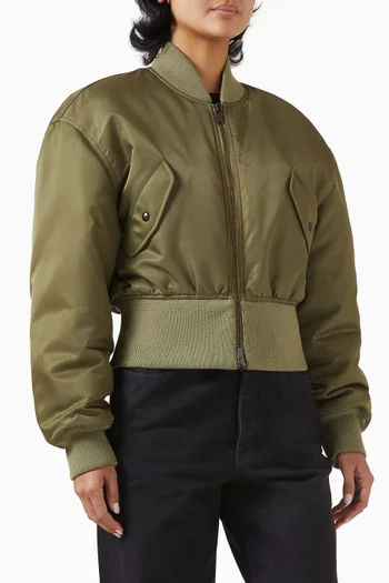 Bomber Jacket in Recycled Nylon