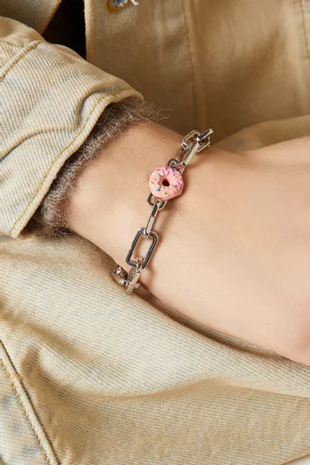 Doughnut Charm in Sterling Silver
