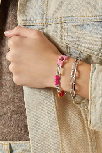 L'Amour Charm Bracelet in Sterling Silver