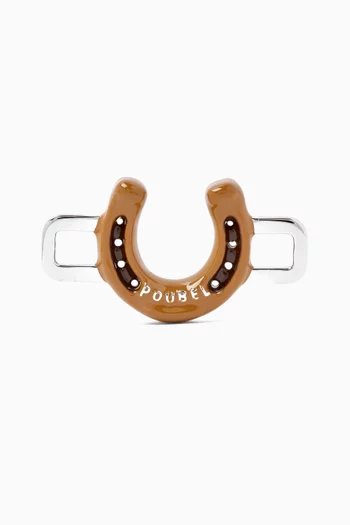 Horse Shoe Charm in Sterling Silver
