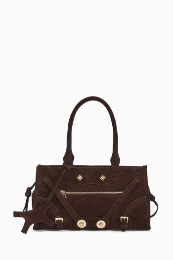 Mini Zouzou Shoulder Bag in Suede