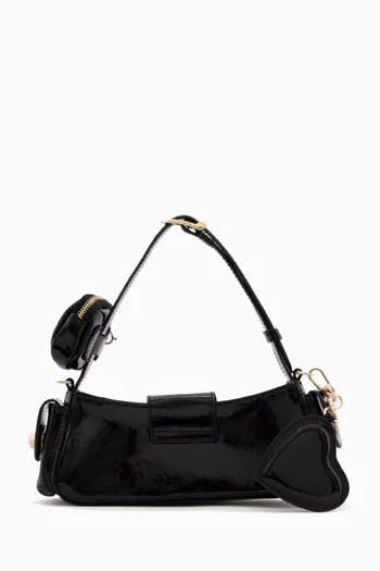 Aurora Micro Shoulder Bag in Patent Leather