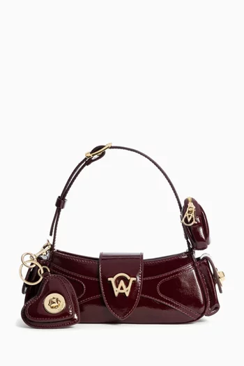 Aurora Micro Shoulder Bag in Patent Leather