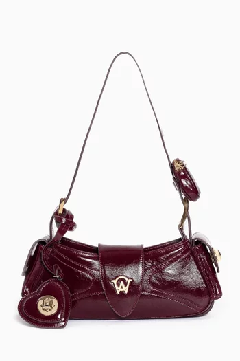 Aurora Mini Shoulder Bag in Suede Leather