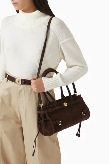 Baby Jane Shoulder Bag in Suede