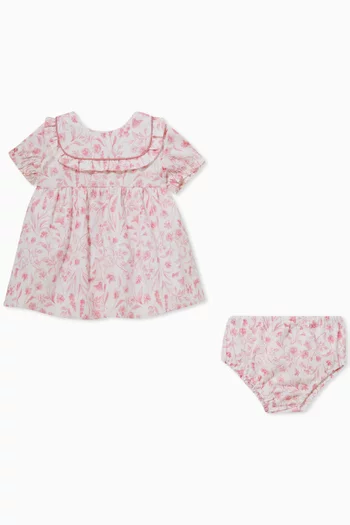 Rosaura Floral-print Dress Set in Cotton