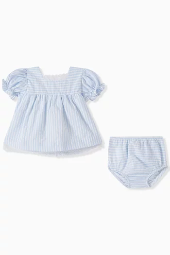 Exclusive Zoe Striped Set in Cotton-blend